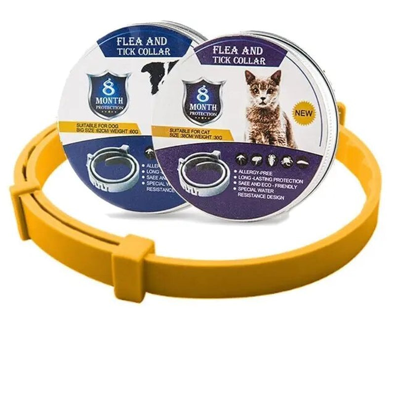 New Cat Dog Collar anti Flea Ticks Mosquitoes Outdoor Adjustable Pet Collars 8 Months Long-Term Protection Puppy Pet Accessories