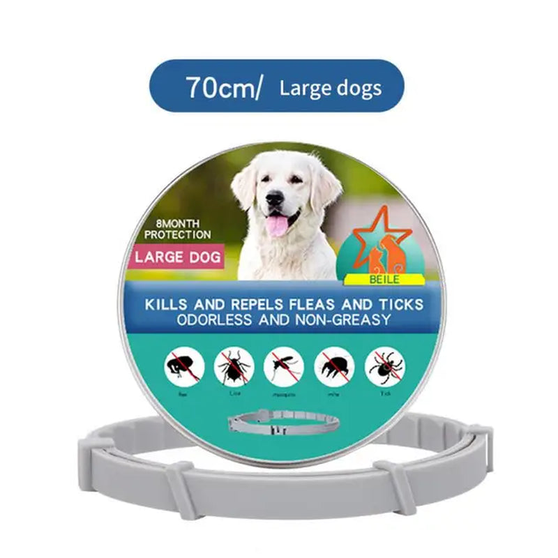 1/2PCS Pet Flea and Tick Collar for Dogs Cats Adjustable Prevention Pet Collar Pest Anti-Mosquito Insect Repellent Puppy