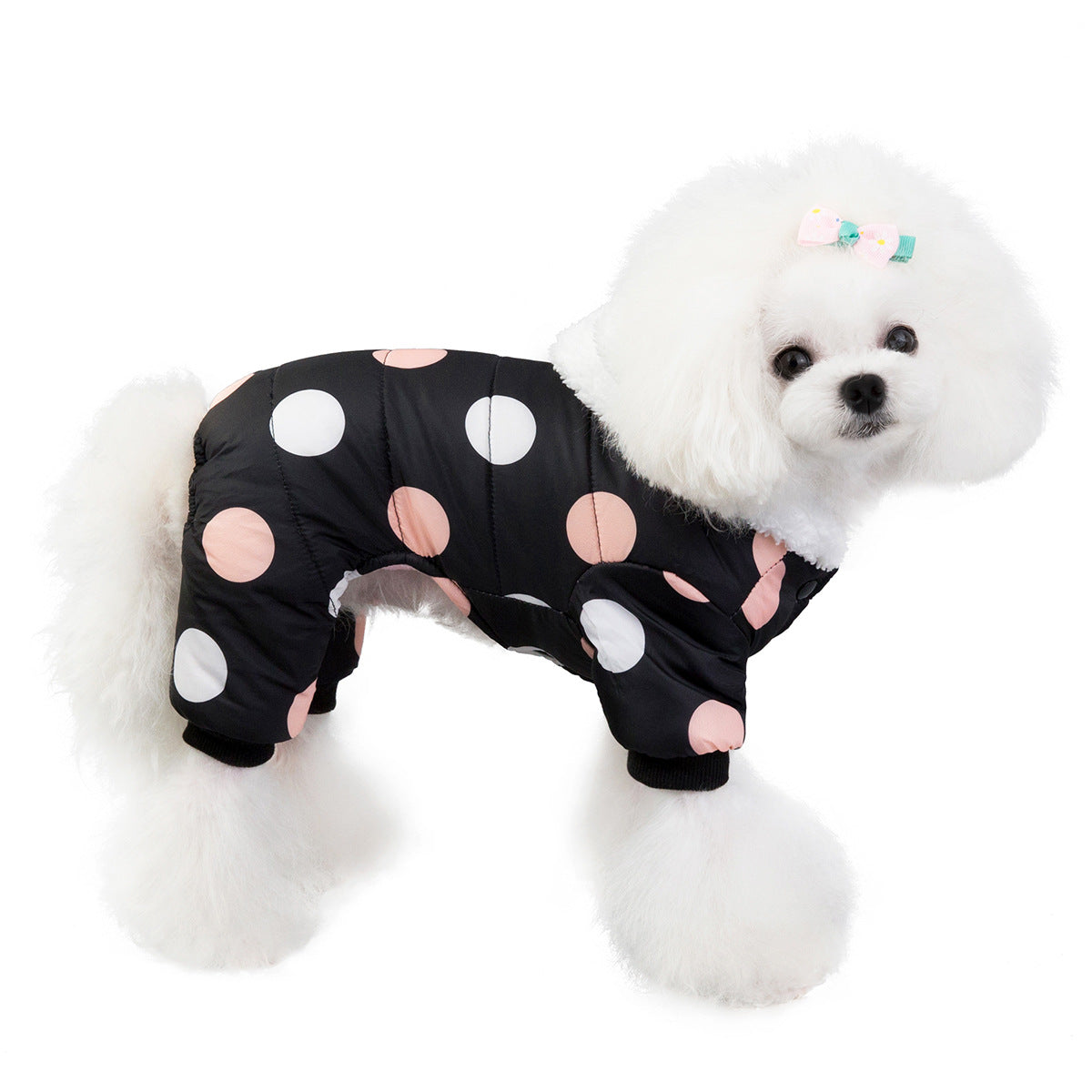 Polka Dot Cotton Pet Coat