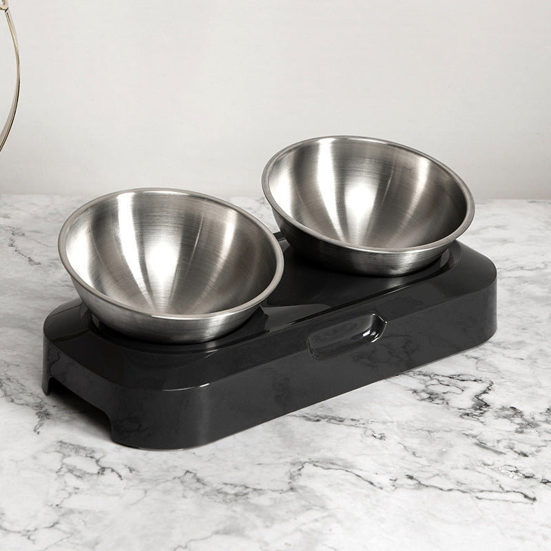 Elevated Pet Double Stainless Steel Bowls