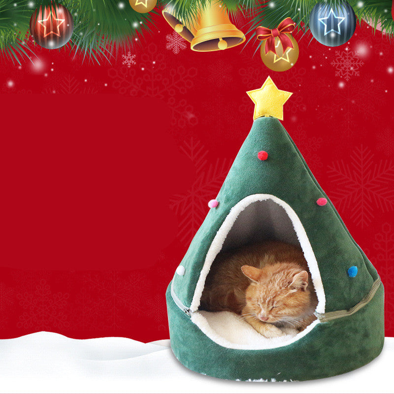 Christmas Tree Pet Bed