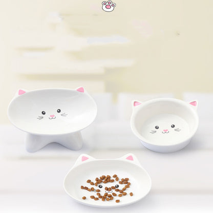 Ceramic Cat Face Feeder