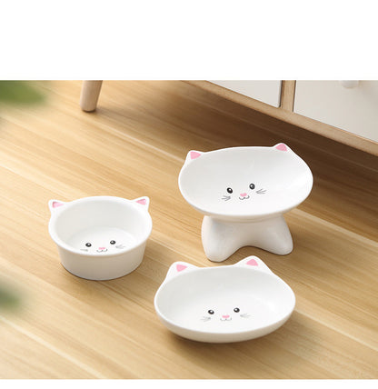 Ceramic Cat Face Feeder