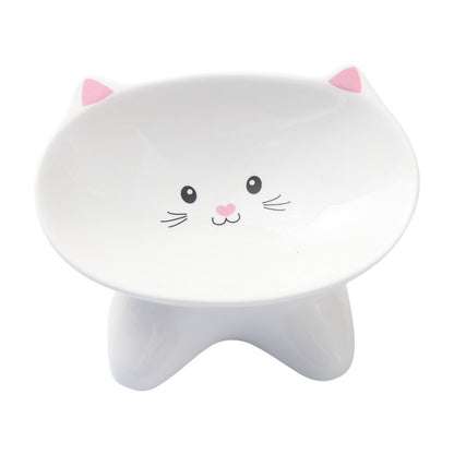 Ceramic Cat Face Feeder