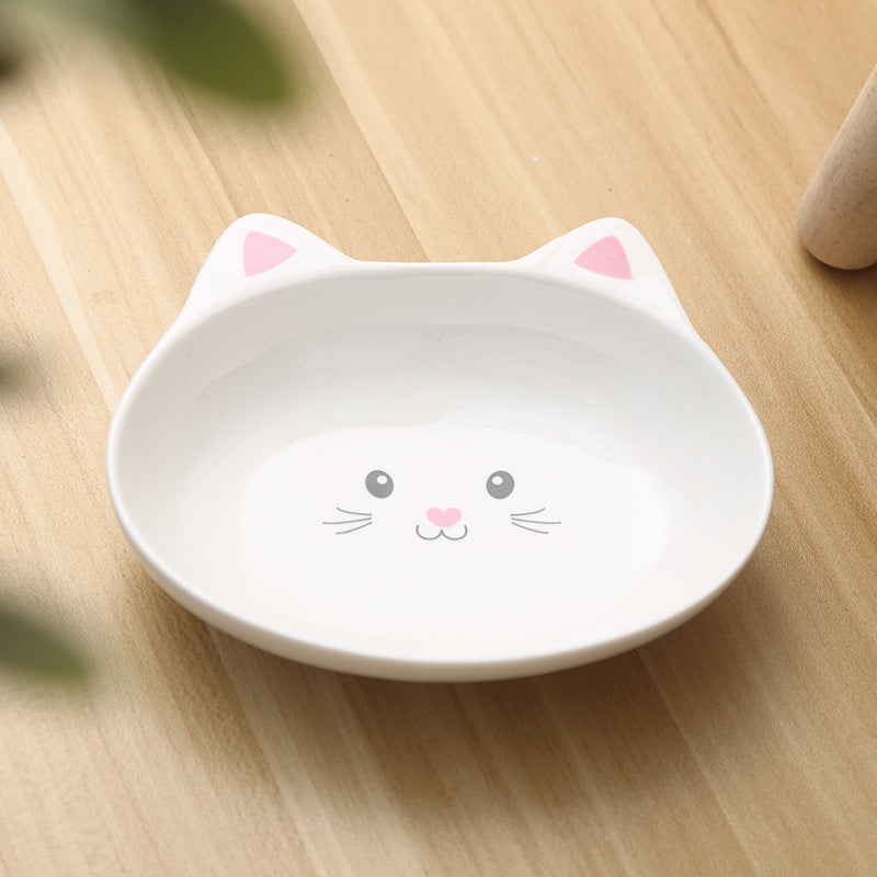 Ceramic Cat Face Feeder