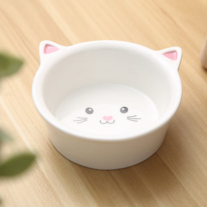 Ceramic Cat Face Feeder