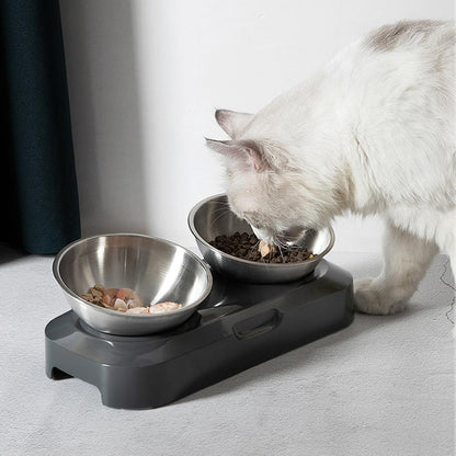 Elevated Pet Double Stainless Steel Bowls