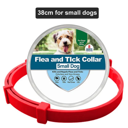 Pet Flea and Tick Collar for Dogs Cats up to 8 Month Flea Tick Prevention Collar Anti-Mosquito & Insect Repellent Puppy Supplies