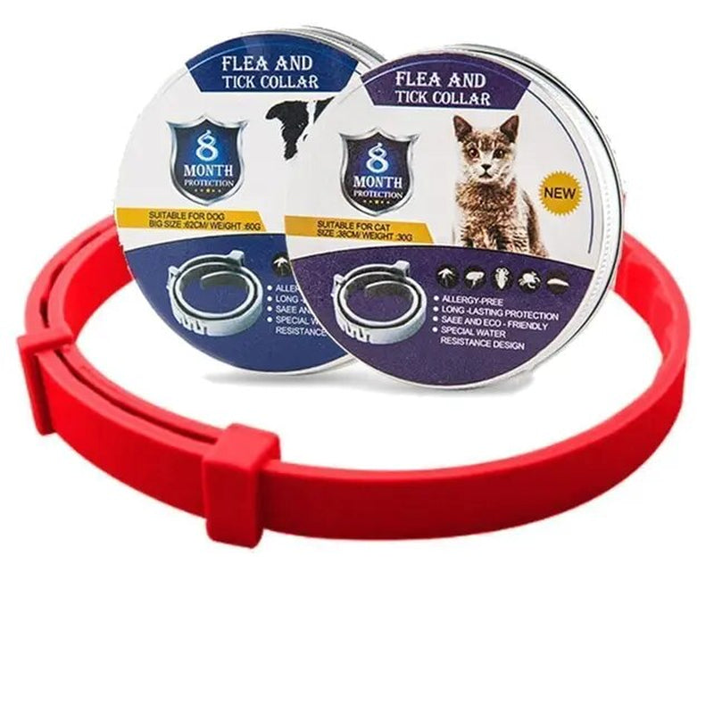 New Cat Dog Collar anti Flea Ticks Mosquitoes Outdoor Adjustable Pet Collars 8 Months Long-Term Protection Puppy Pet Accessories