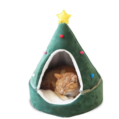 Christmas Tree Pet Bed