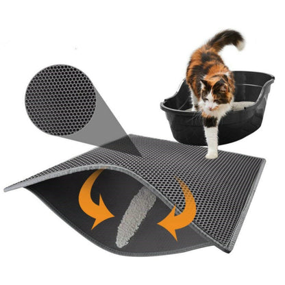 Honeycomb Pet Mat for Feeding and Litter Area