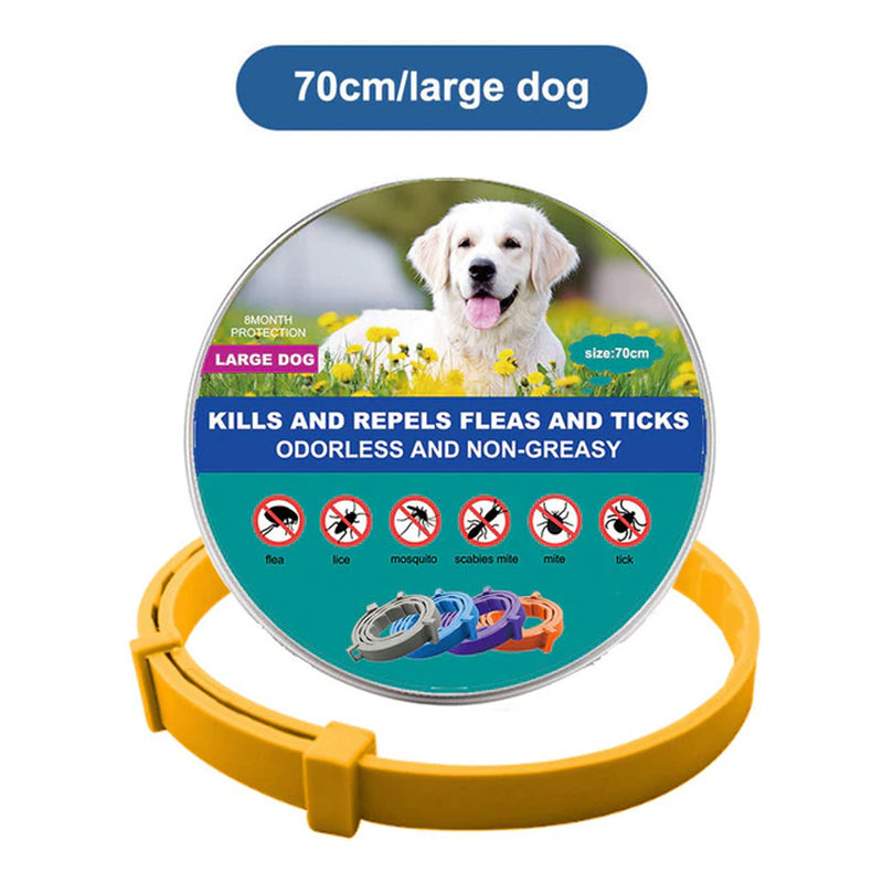 New Pet Dog Cat Collars Veterinary anti Flea and Tick Collar for Cats Dogs Anti-Parasitic Necklace for Large Small Dogs Products