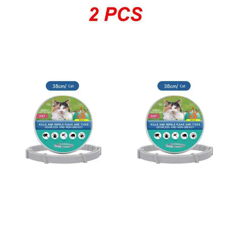 1/2PCS Pet Flea and Tick Collar for Dogs Cats Adjustable Prevention Pet Collar Pest Anti-Mosquito Insect Repellent Puppy