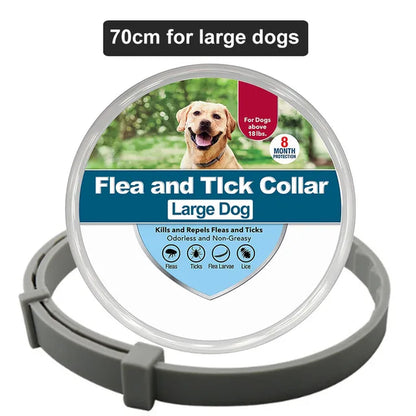 Pet Flea and Tick Collar for Dogs Cats up to 8 Month Flea Tick Prevention Collar Anti-Mosquito & Insect Repellent Puppy Supplies