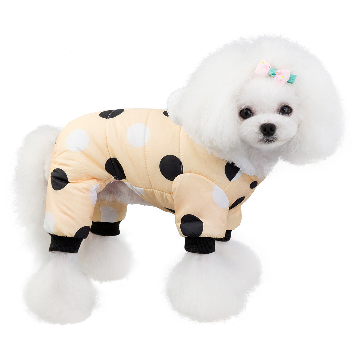 Polka Dot Cotton Pet Coat