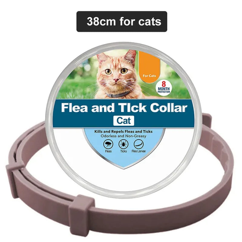 Extendable Pet Dog Flea Collar Antiparasitic Necklace Adjustable anti Flea and Tick Collar Large Dog Puppy Cat Anti-Flea Collar