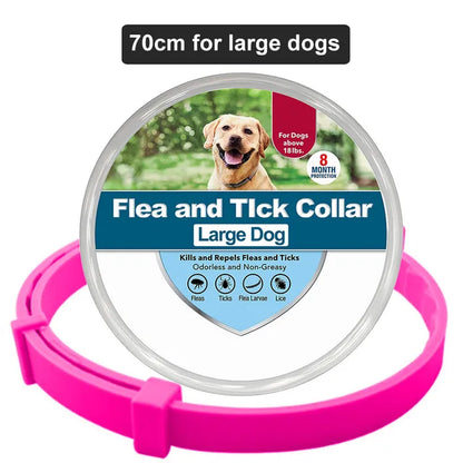 Extendable Pet Dog Flea Collar Antiparasitic Necklace Adjustable anti Flea and Tick Collar Large Dog Puppy Cat Anti-Flea Collar