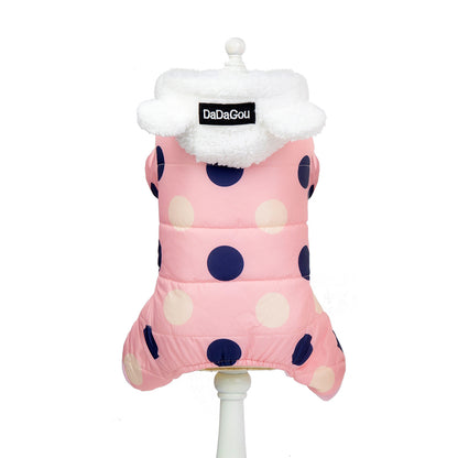 Polka Dot Cotton Pet Coat