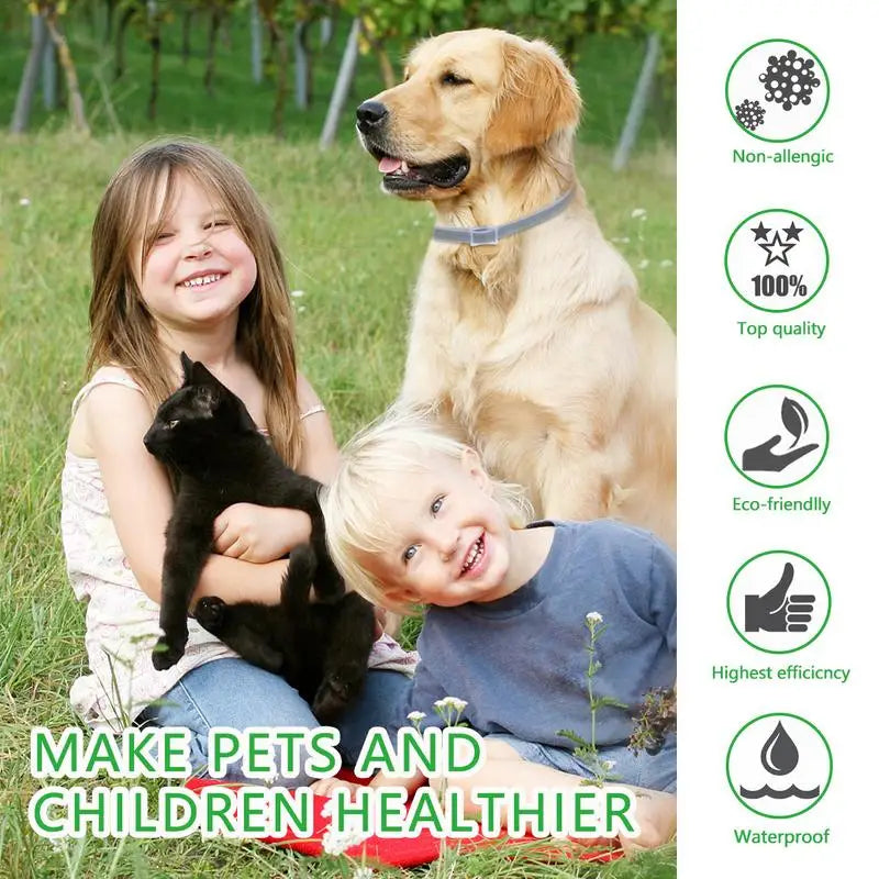 Pet Cat Dog Flea Tick Collar Adjustable Pet Anti-Mosquito Collar Pes'T Control Anti-Mosquito Outdoor Walkingessential Pet Supply