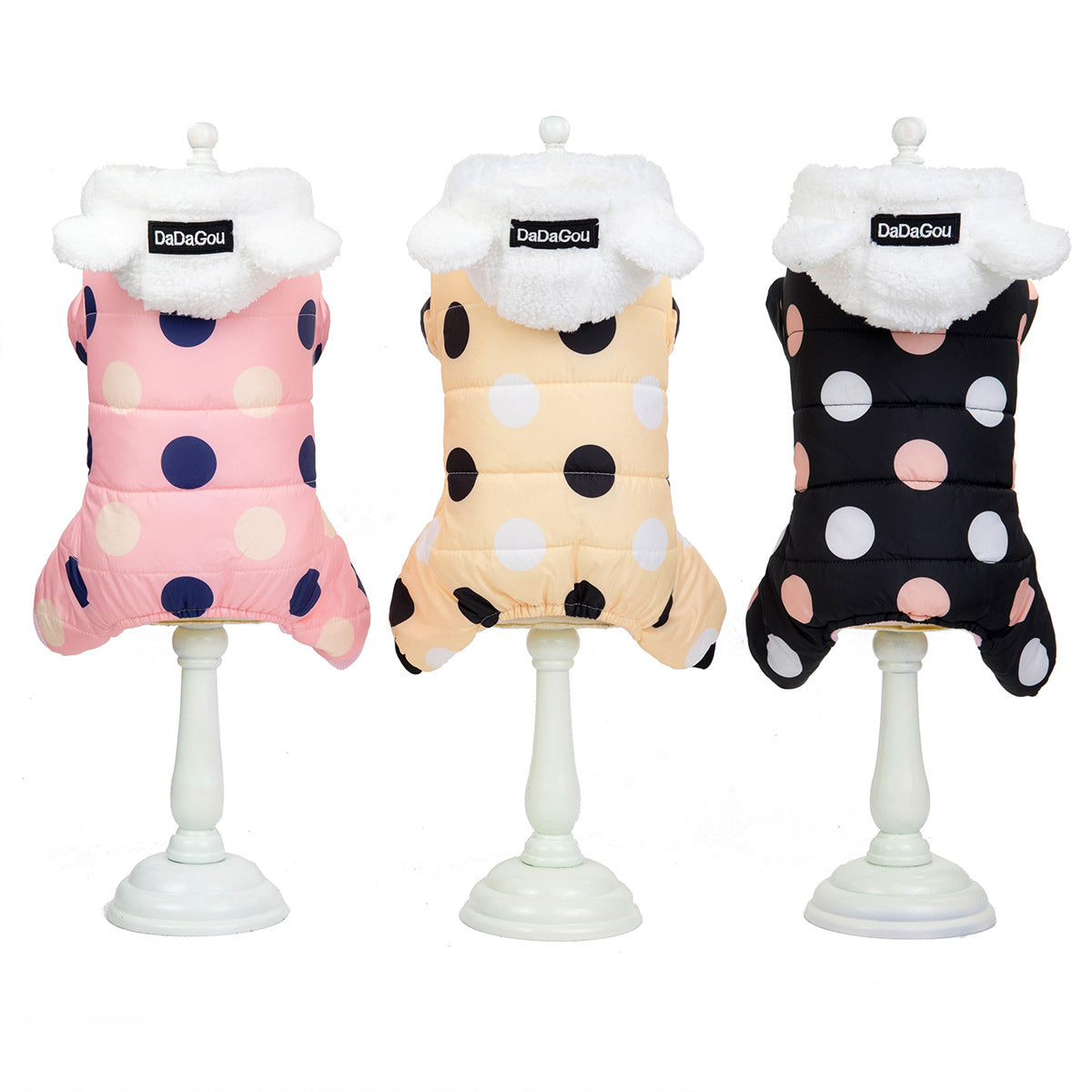 Polka Dot Cotton Pet Coat