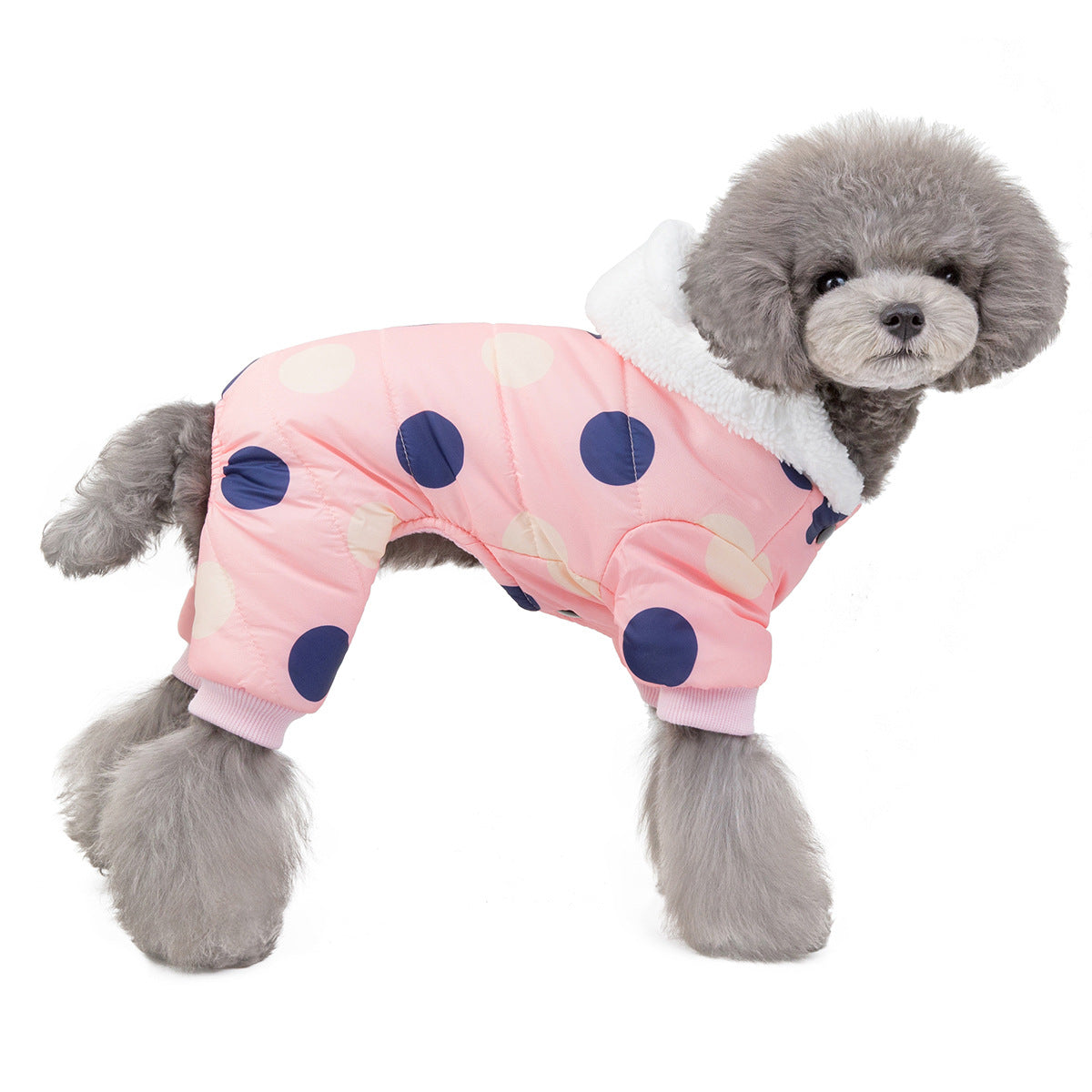 Polka Dot Cotton Pet Coat