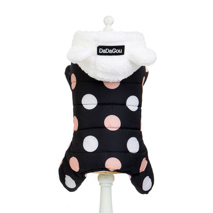 Polka Dot Cotton Pet Coat