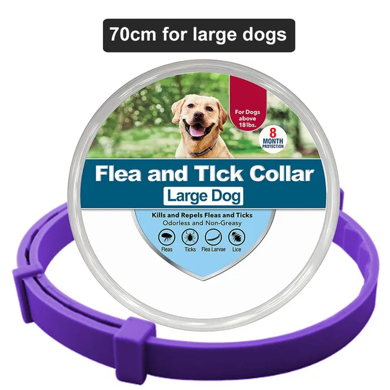 Extendable Pet Dog Flea Collar Antiparasitic Necklace Adjustable anti Flea and Tick Collar Large Dog Puppy Cat Anti-Flea Collar