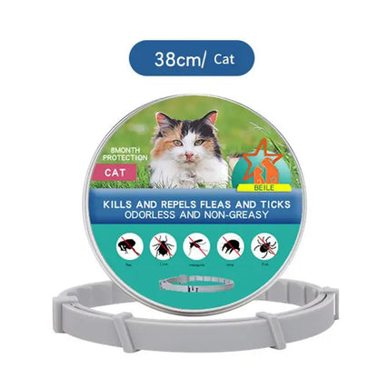 1/2PCS Pet Flea and Tick Collar for Dogs Cats Adjustable Prevention Pet Collar Pest Anti-Mosquito Insect Repellent Puppy