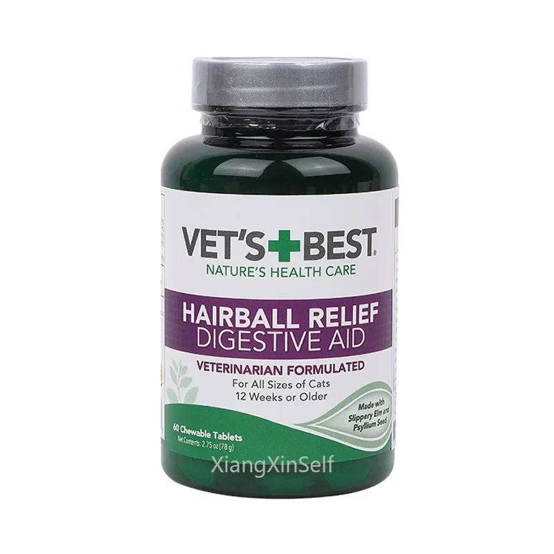 100G Vet'S Best Cat Hairball Relief Digestive Aid Natural Essence Hair Removal Health Supplements for All Sizes of Cats