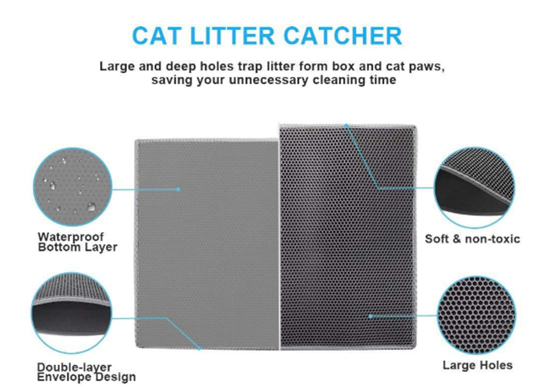 Honeycomb Pet Mat for Feeding and Litter Area