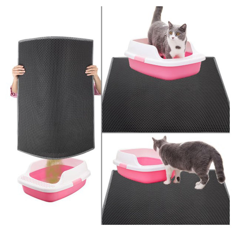 Honeycomb Pet Mat for Feeding and Litter Area