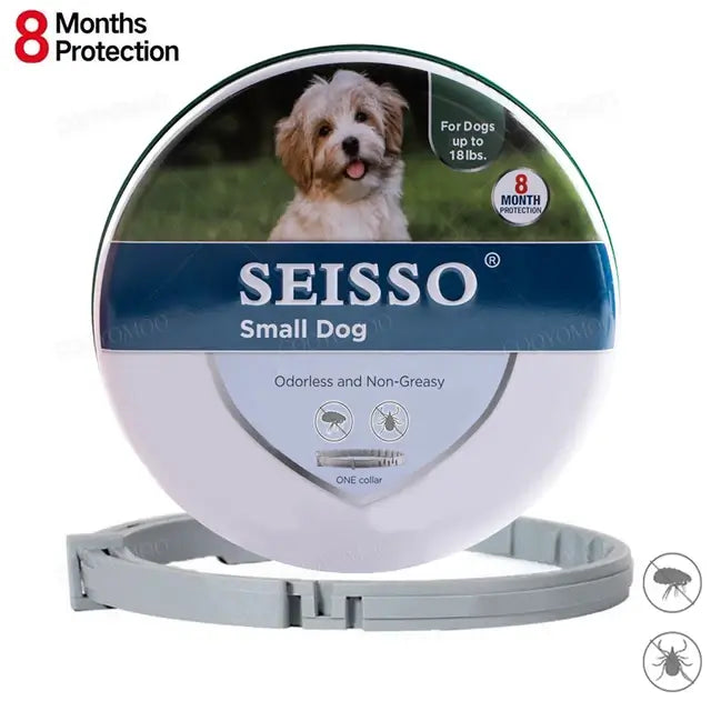 SEISSO Adjustable Flea and Tick Collar for Cats and Dogs