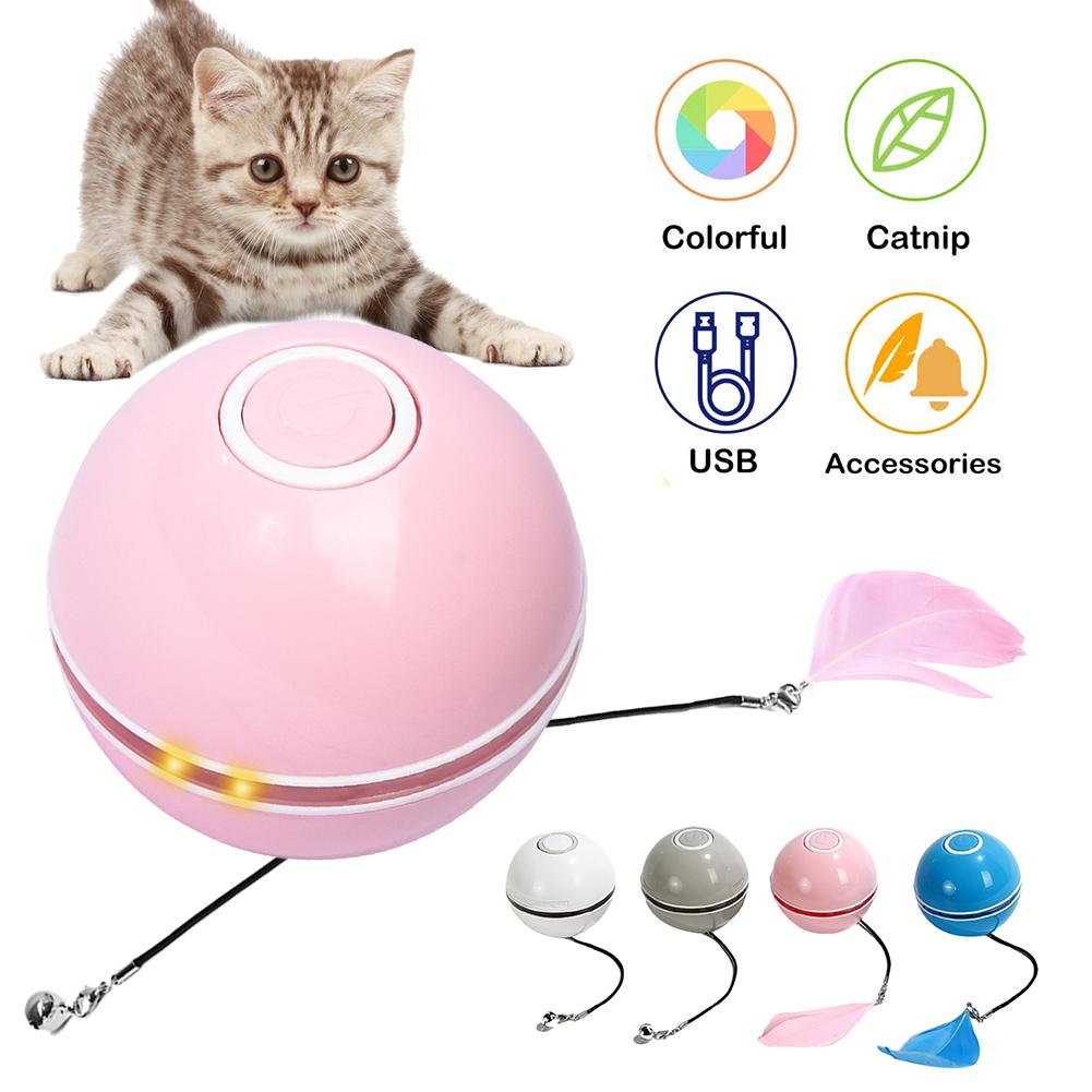 Colorful LED Lights, Self-Rolling Cat Ball