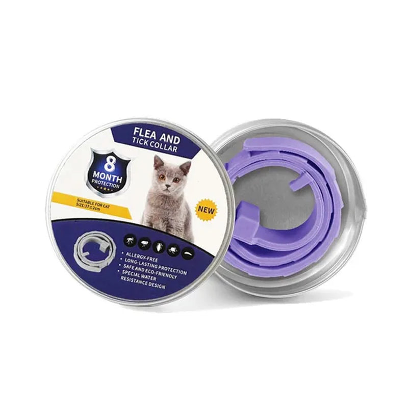 Pet anti Flea Collar Adjustable Antiparasitic Cat Dog Necklace Portable Outdoor Anti-Mosquito & Insect Repellent Pet Supplies