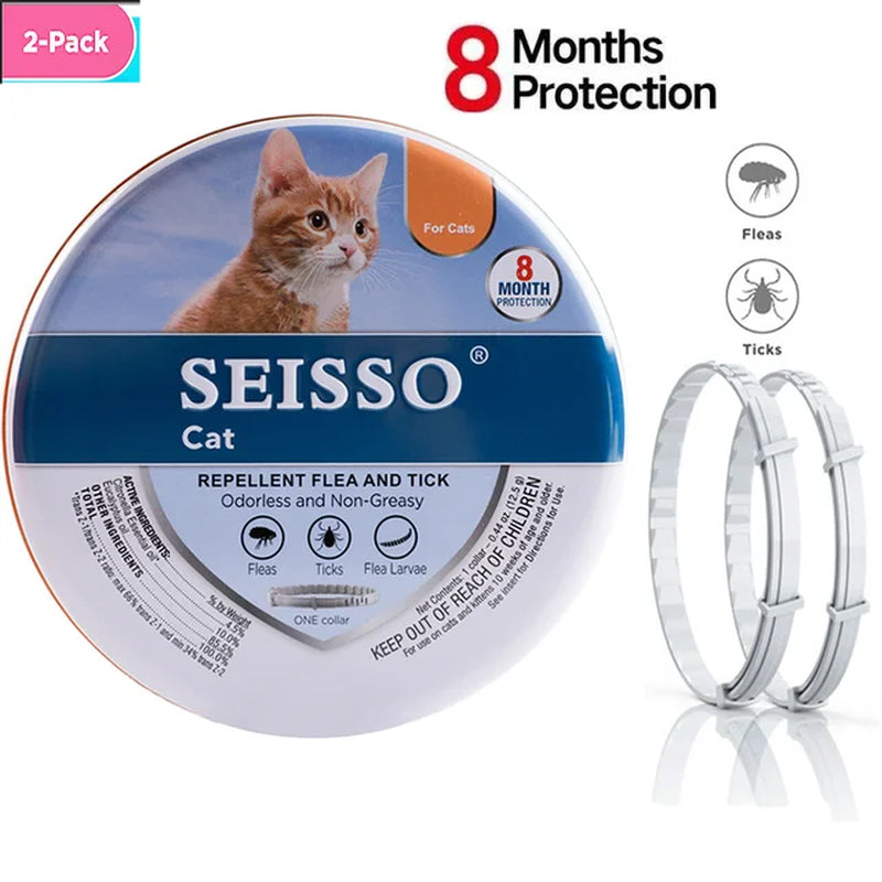 2/3Pc Dog anti Flea and Tick Antiparasitic Collar Pet 8Month Protection Adjustable Collar for Large Dog Puppy Cat Dog Accessorie