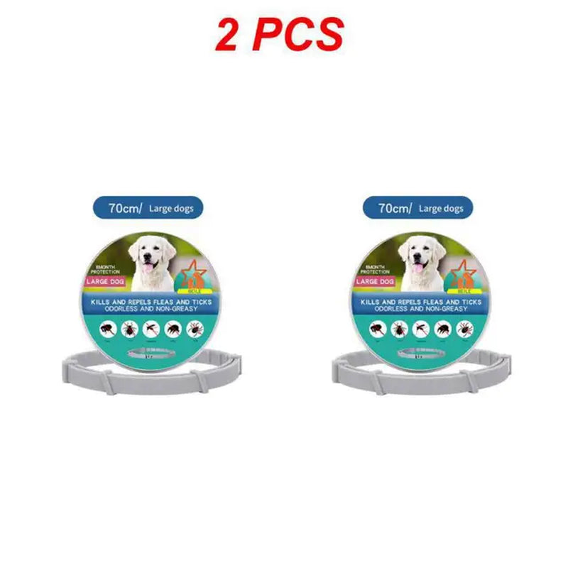 1/2PCS Pet Flea and Tick Collar for Dogs Cats Adjustable Prevention Pet Collar Pest Anti-Mosquito Insect Repellent Puppy