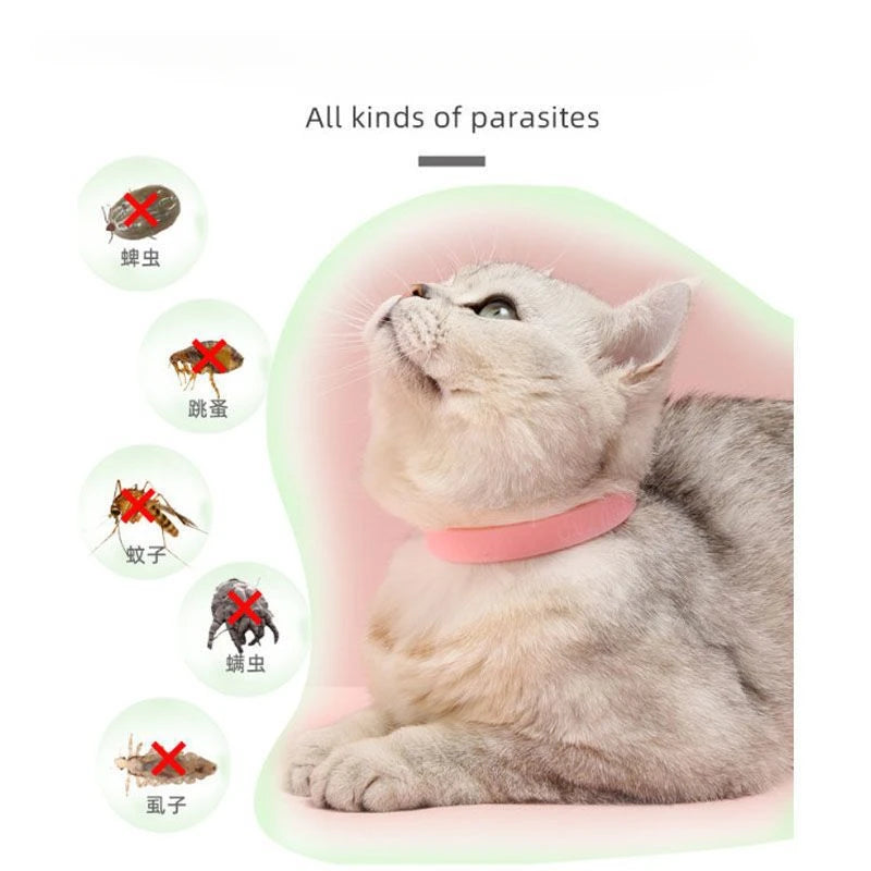 Pet External Insect Repellent Anti-Tick Tick Adjustable Cat Flea Ring Outdoor Home Pet Supplies Cat Supplies Cat Accessories