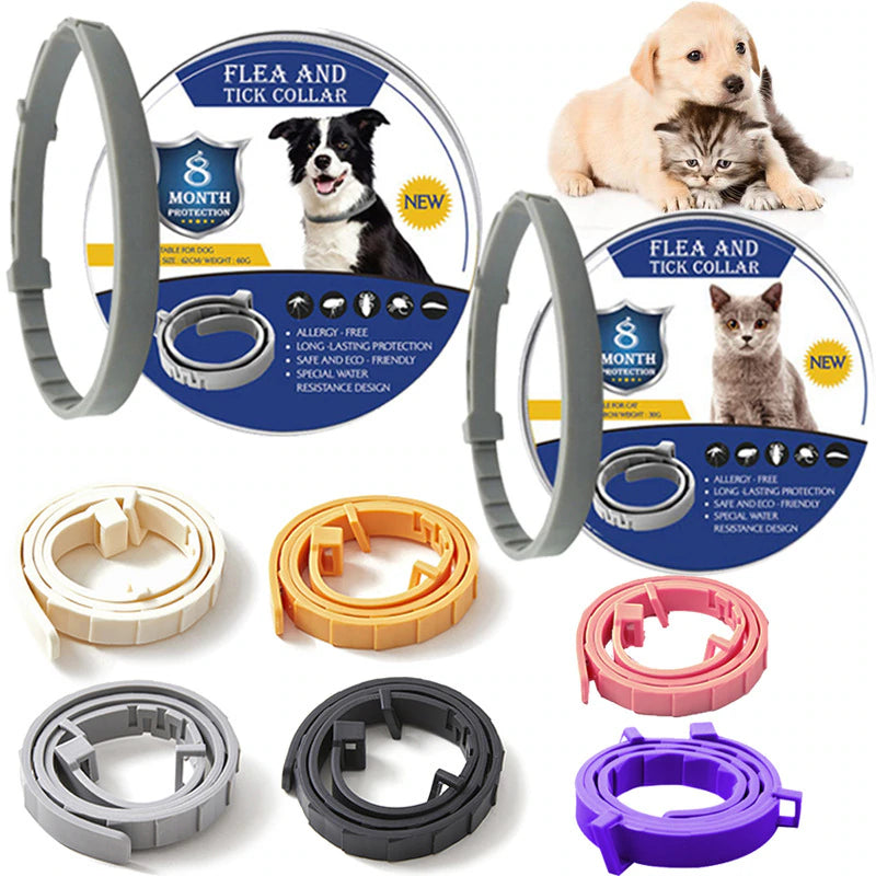 New Releases Cat Collar,Dog Anti-Flea and Tick Collars, Pet 8Month Protection, Can Be Automatically Adjusted, Dogs Accessories