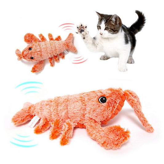 Plush Jumping Shrimp Toy