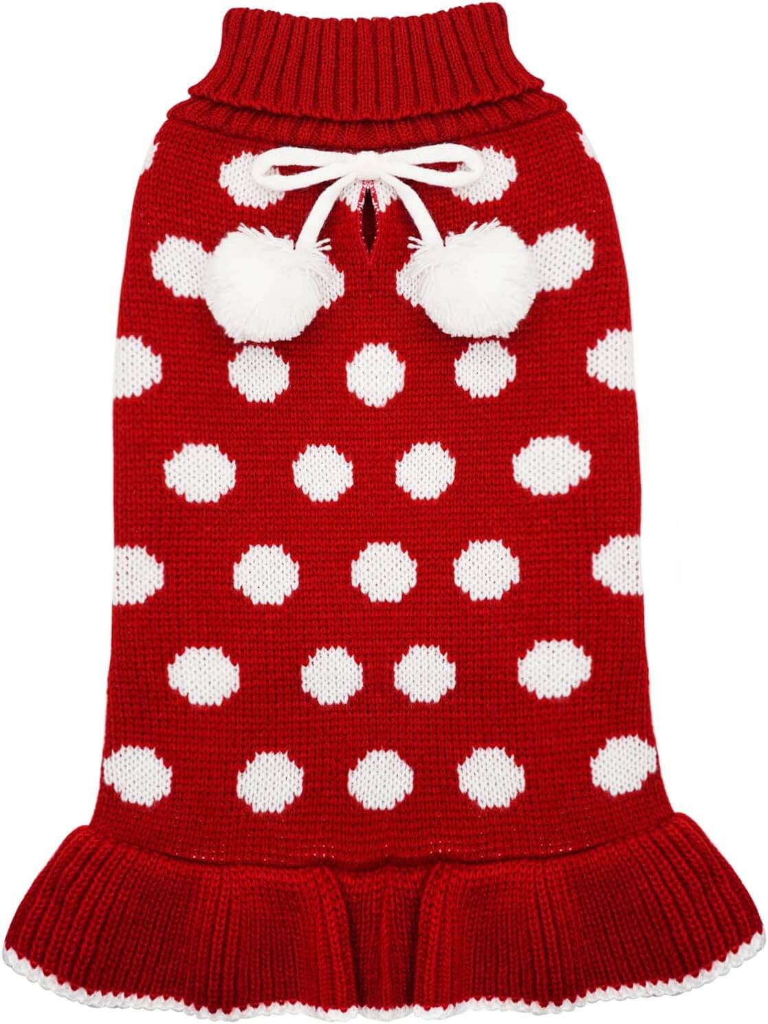 polka dot dog sweater