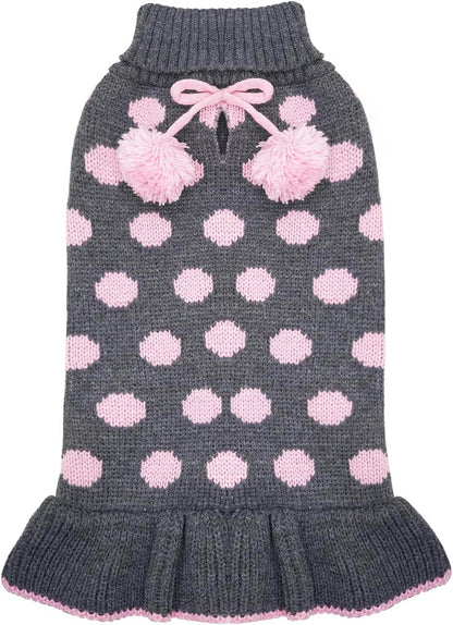 polka dot dog sweater