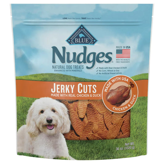 Nudges Jerky Cuts Natural Dog Treats Chicken and Duck