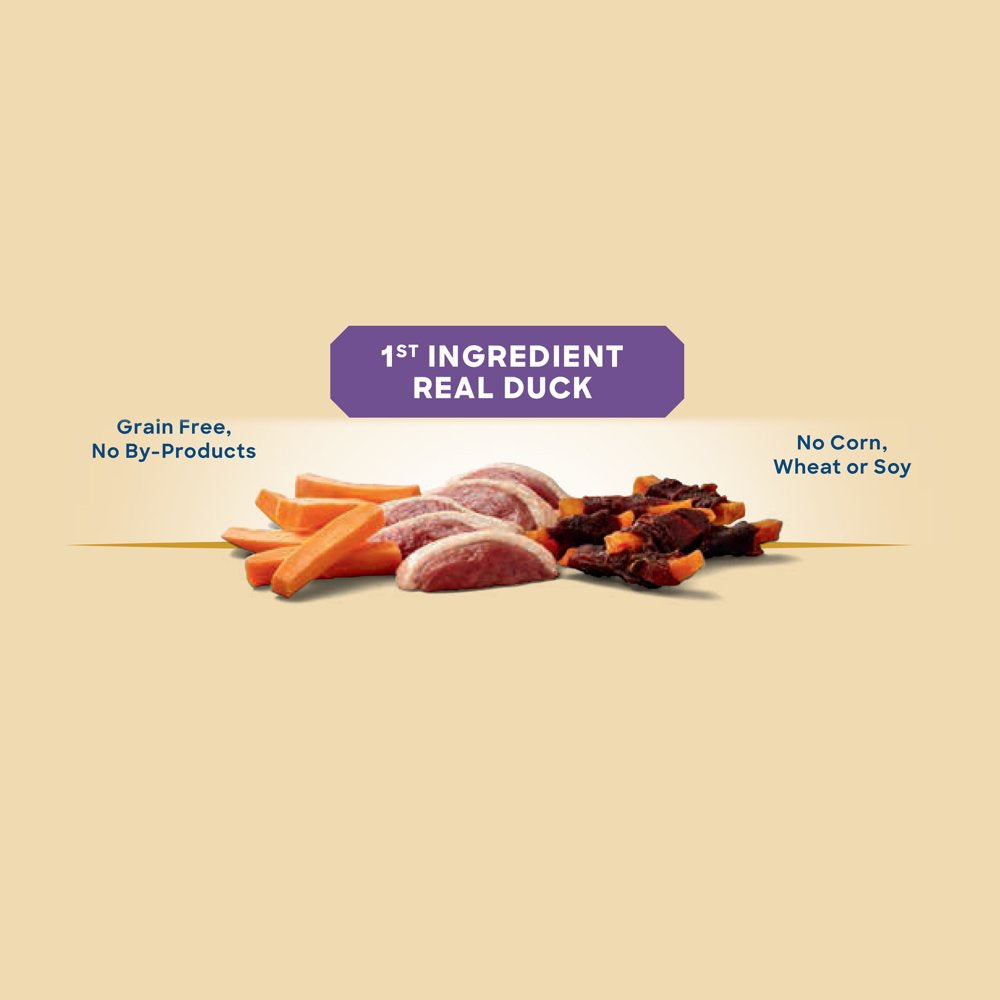 Sweet Potato Wrapped with Duck Flavor Dry Training Treats for All Dogs, 16 Oz