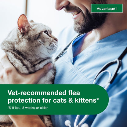 Vet-Recommended Flea Prevention for Small Cats 5-9 Lbs, 4-Monthly Treatments