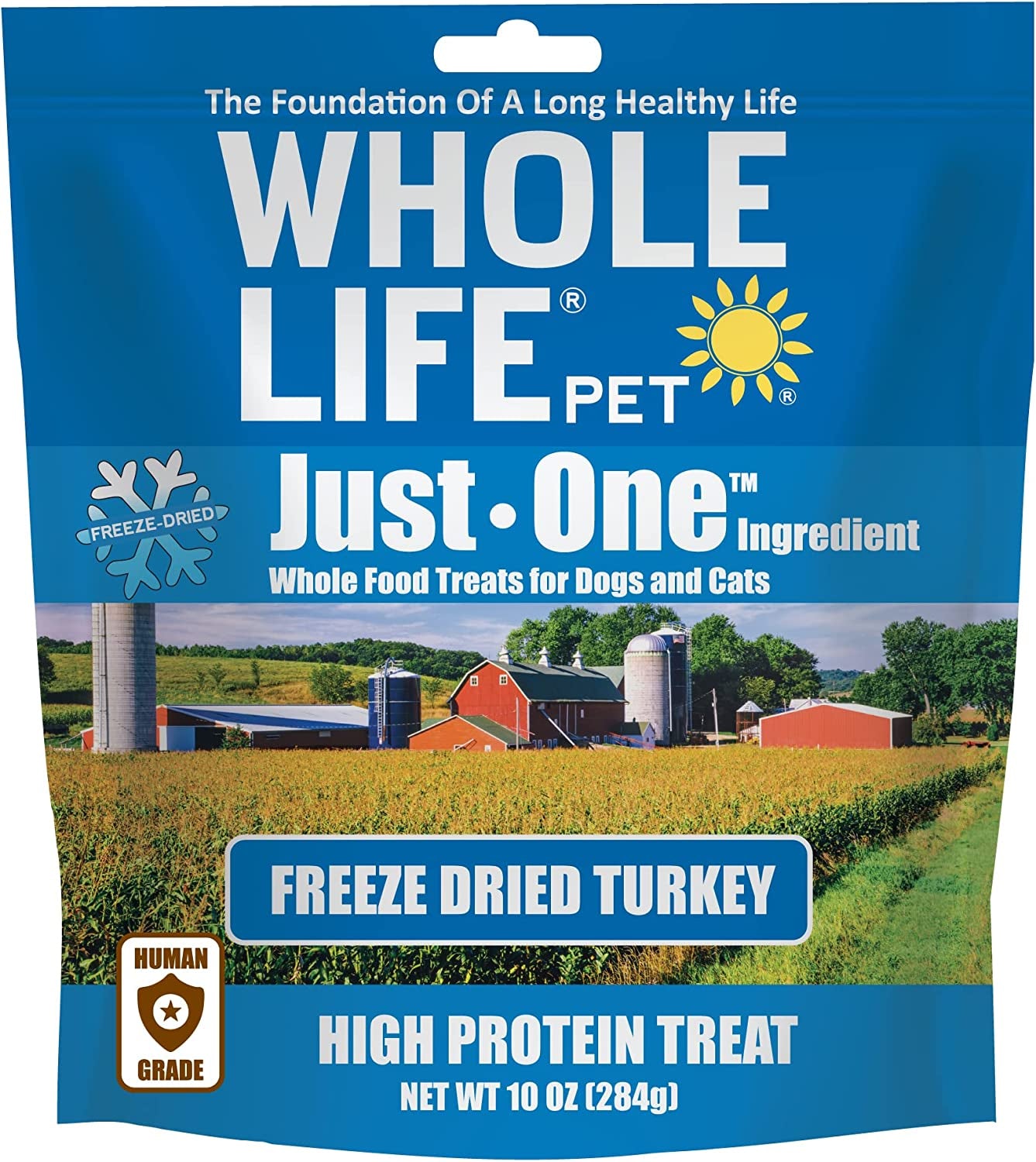 Whole Life Pet Just One Turkey Dog and Cat Value Packs - Human Grade, Freeze Dried, One Ingredient - Protein Rich, Grain Free, Made in the USA