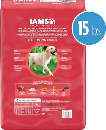 Large Breed Adult Dry Dog Food Lamb & Rice Recipe, 15 Lb. Bag