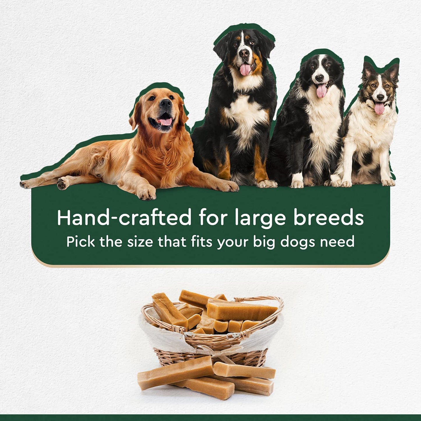 - Authentic Himalayan Organic Cheese - Natural Dog Chew, Long-Lasting, No to Low Odor, Low Fat & Protein Rich, Hand-Crafted for Dogs under 90 Lbs, Extra Large (6-7 Oz), 1-Count