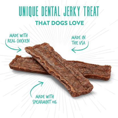 Dog Dental Care Treats Made in USA Only, Grain Free Chicken Jerky Dog Treats, 24Oz Bag