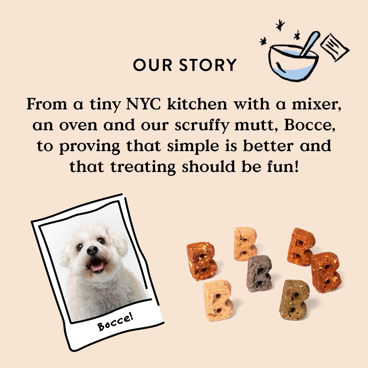 Birthday Cake Treats for Dogs - Special Edition Wheat-Free Dog Treats, Made with Real Ingredients, Baked in the USA, All-Natural Peanut Butter Vanilla Biscuits, 5 Oz