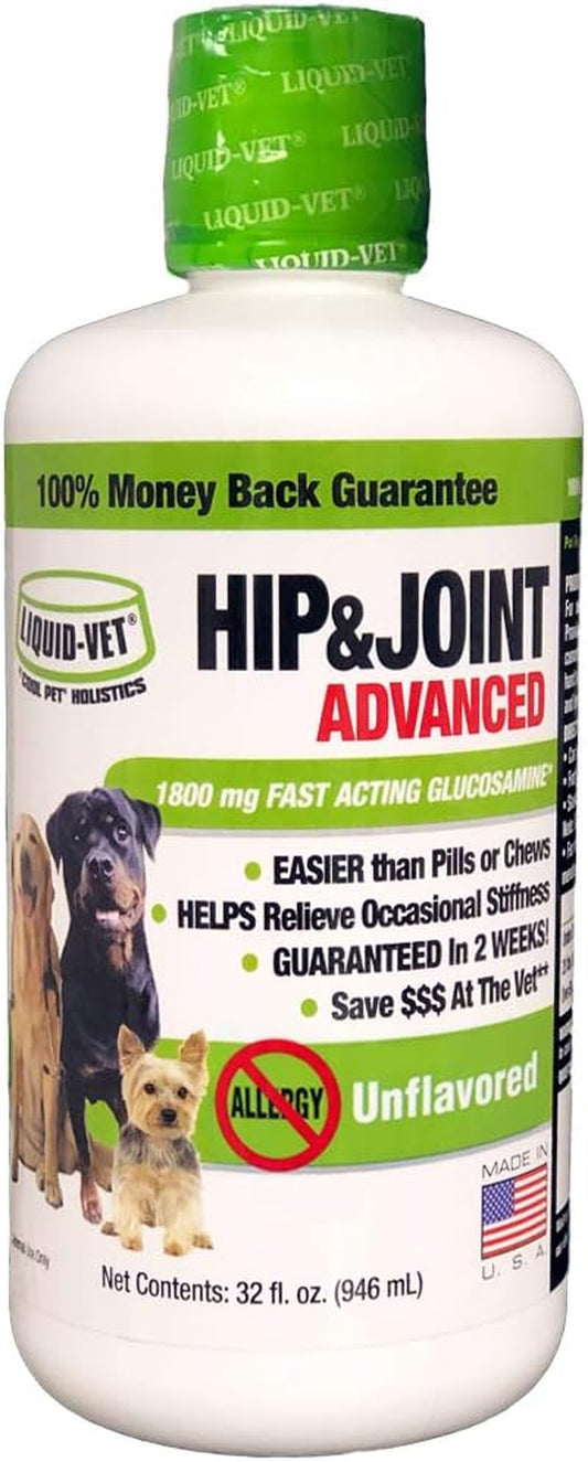 Liquid-Vet K9 Hip & Joint Advanced Formula, Unflavored, 32 Oz